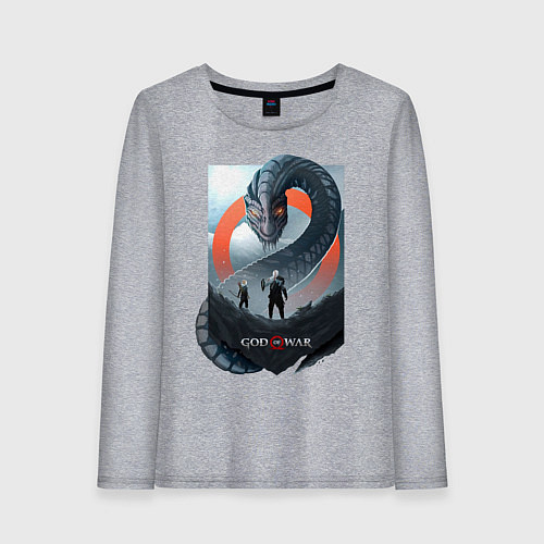 Женский лонгслив Кратос и Атрей / Меланж – фото 1