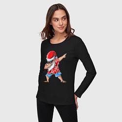 Лонгслив хлопковый женский Santa Dab, цвет: черный — фото 2