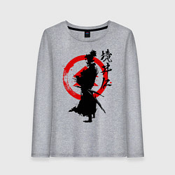 Лонгслив хлопковый женский Ghost of Tsushima, цвет: меланж