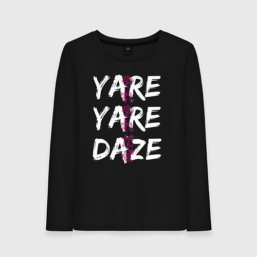 Женский лонгслив YARE YARE DAZE / Черный – фото 1