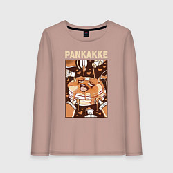 Лонгслив хлопковый женский Pankakke, цвет: пыльно-розовый
