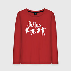 Лонгслив хлопковый женский The Beatles, цвет: красный