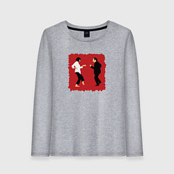 Лонгслив хлопковый женский Dance mia vega, цвет: меланж