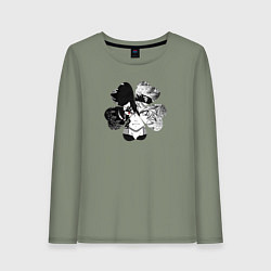 Лонгслив хлопковый женский Аста, цвет: авокадо