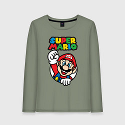 Лонгслив хлопковый женский Mario, цвет: авокадо