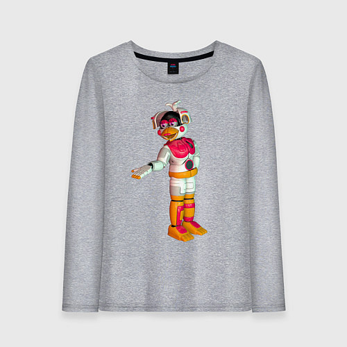 Женский лонгслив Фантайм Чика / Меланж – фото 1