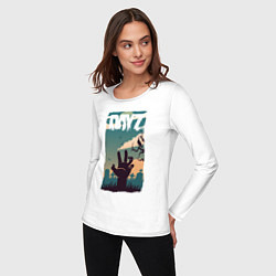 Лонгслив хлопковый женский DAYZ ДЕЙЗИ Z, цвет: белый — фото 2