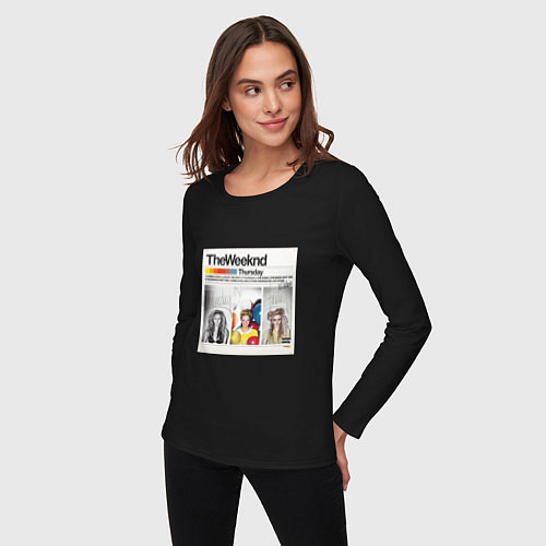 Женский лонгслив Thursday The Weeknd / Черный – фото 3