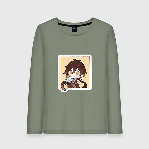 Женский лонгслив Чжун Ли / Авокадо – фото 1