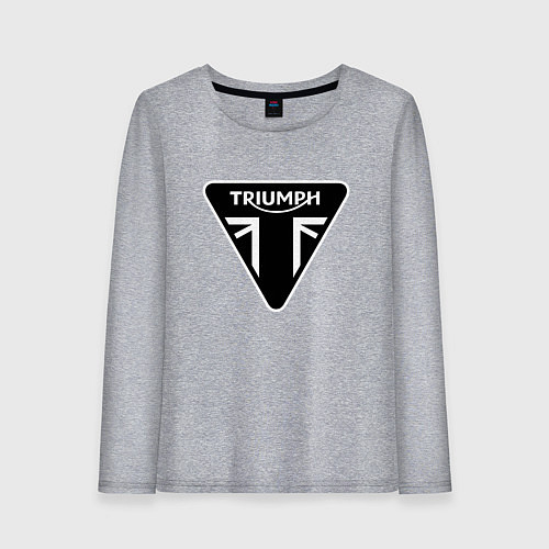 Женский лонгслив Triumph Мото Лого Z / Меланж – фото 1