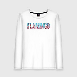 Лонгслив хлопковый женский FLAMINGO, цвет: белый