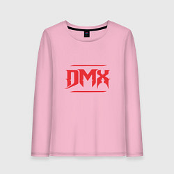Лонгслив хлопковый женский DMX RIP, цвет: светло-розовый
