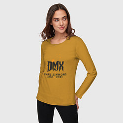 Лонгслив хлопковый женский King DMX, цвет: горчичный — фото 2