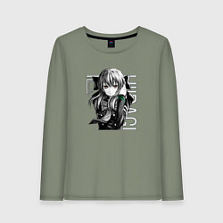 Лонгслив хлопковый женский Шиноа Хираги Последний Серафи, цвет: авокадо