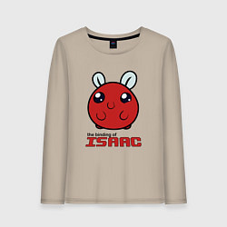 Лонгслив хлопковый женский The binding of isaac Monsters, цвет: миндальный