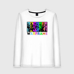 Лонгслив хлопковый женский WARFRAME, цвет: белый