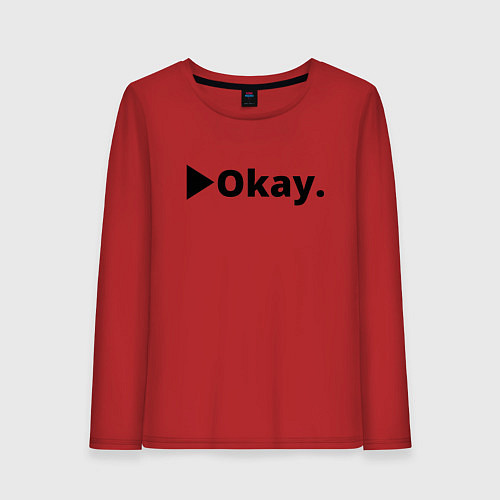 Женский лонгслив Okay / Красный – фото 1
