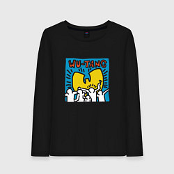 Лонгслив хлопковый женский Wu-Tang People, цвет: черный