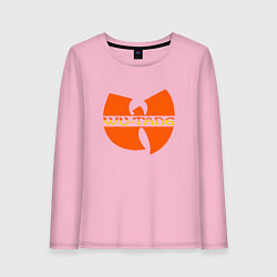 Лонгслив хлопковый женский Wu-Tang Orange, цвет: светло-розовый