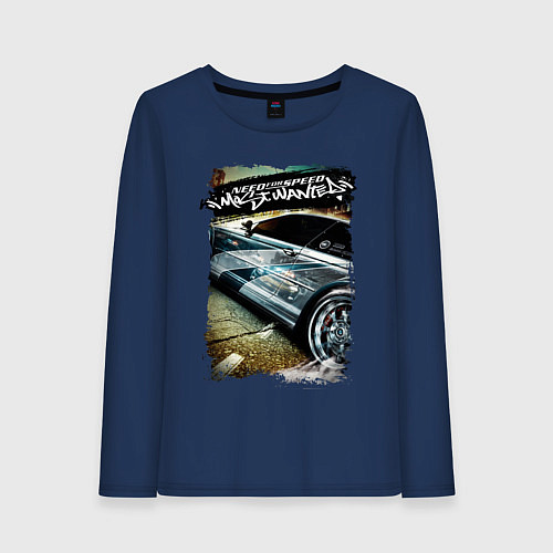 Женский лонгслив Need for Speed Most Wanted / Тёмно-синий – фото 1