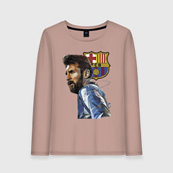 Женский лонгслив Lionel Messi Barcelona Argentina Striker