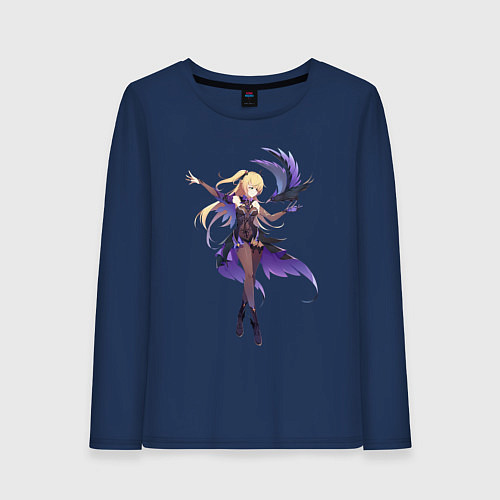 Женский лонгслив Великая Фишль и Оз / Тёмно-синий – фото 1