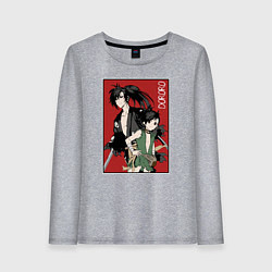 Лонгслив хлопковый женский Дороро Dororo, цвет: меланж