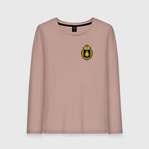 Женский лонгслив Тихоокеанский флот ВМФ России / Пыльно-розовый – фото 1