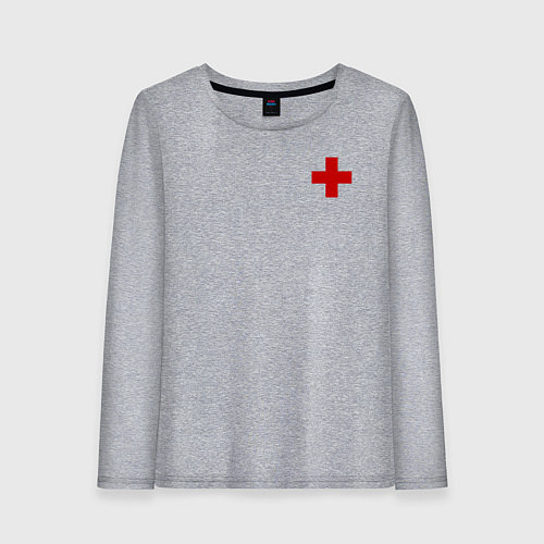 Женский лонгслив Hospital Classic / Меланж – фото 1