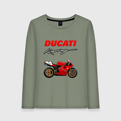 Женский лонгслив DUCATI ДУКАТИ MOTOSPORT