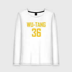 Лонгслив хлопковый женский Wu-Tang 36, цвет: белый