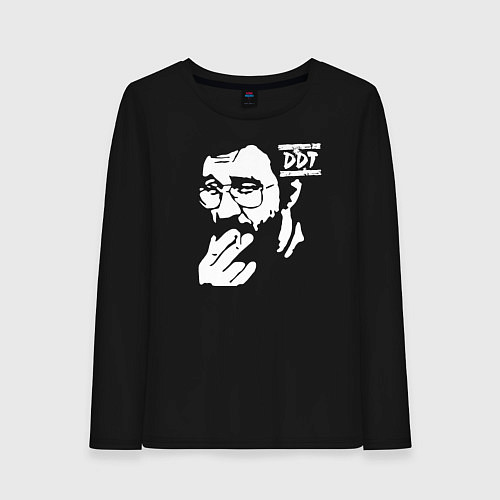 Женский лонгслив DDT Юрий Шевчук / Черный – фото 1