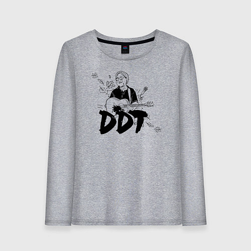 Женский лонгслив DDT Юрий Шевчук / Меланж – фото 1