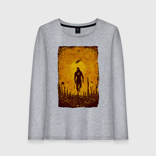 Женский лонгслив FREEMAN HALF-LIFE 2 Z / Меланж – фото 1