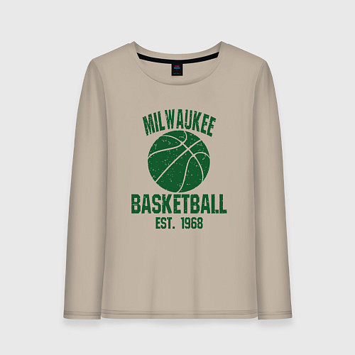 Женский лонгслив Milwaukee Basket / Миндальный – фото 1