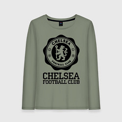 Лонгслив хлопковый женский Chelsea FC: Emblem, цвет: авокадо