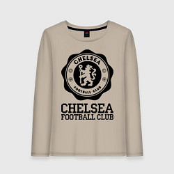 Лонгслив хлопковый женский Chelsea FC: Emblem, цвет: миндальный