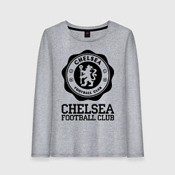 Лонгслив хлопковый женский Chelsea FC: Emblem, цвет: меланж