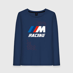 Лонгслив хлопковый женский BMW - Pro Racing, цвет: тёмно-синий