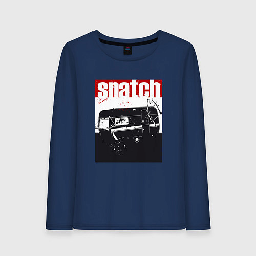 Женский лонгслив Большой куш Гай Ричи / Тёмно-синий – фото 1