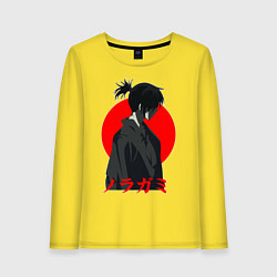 Лонгслив хлопковый женский Yato Noragami, цвет: желтый