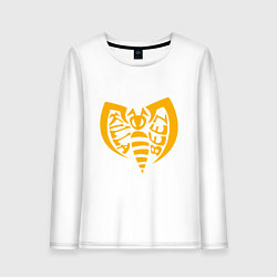 Лонгслив хлопковый женский Wu-Killa Beez, цвет: белый