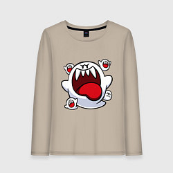 Лонгслив хлопковый женский Mario Bu, цвет: миндальный