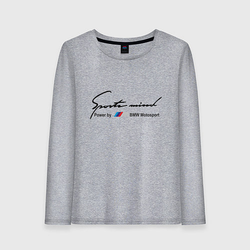 Женский лонгслив BMW Мотоспорт / Меланж – фото 1