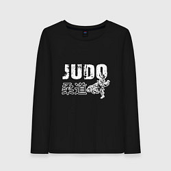 Лонгслив хлопковый женский Style Judo, цвет: черный