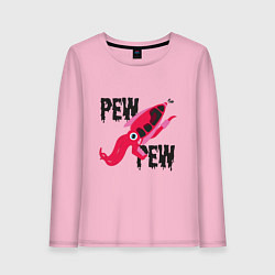 Женский лонгслив Pew Pew Squid