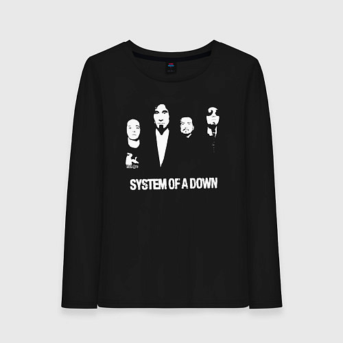 Женский лонгслив Состав группы System of a Down / Черный – фото 1