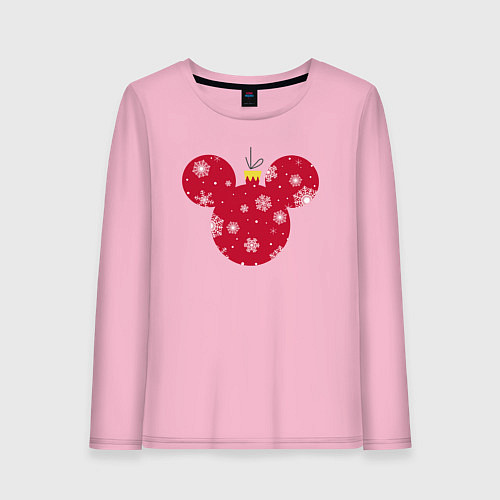 Женский лонгслив Mickey Mouse Ball / Светло-розовый – фото 1