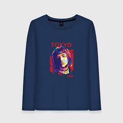 Лонгслив хлопковый женский Tokyo - La Casa De Papel, цвет: тёмно-синий