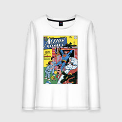 Лонгслив хлопковый женский Обложка Action Comics 117, цвет: белый